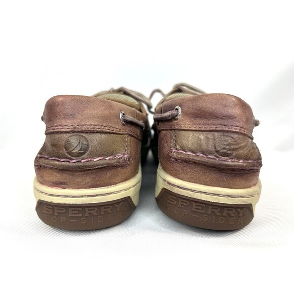 Sperry Top Sider Men's Size 9 W Brown Low Top Leather Boat Shoes - Picture 6 of 11